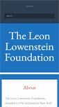 Mobile Screenshot of lowensteinfdn.org